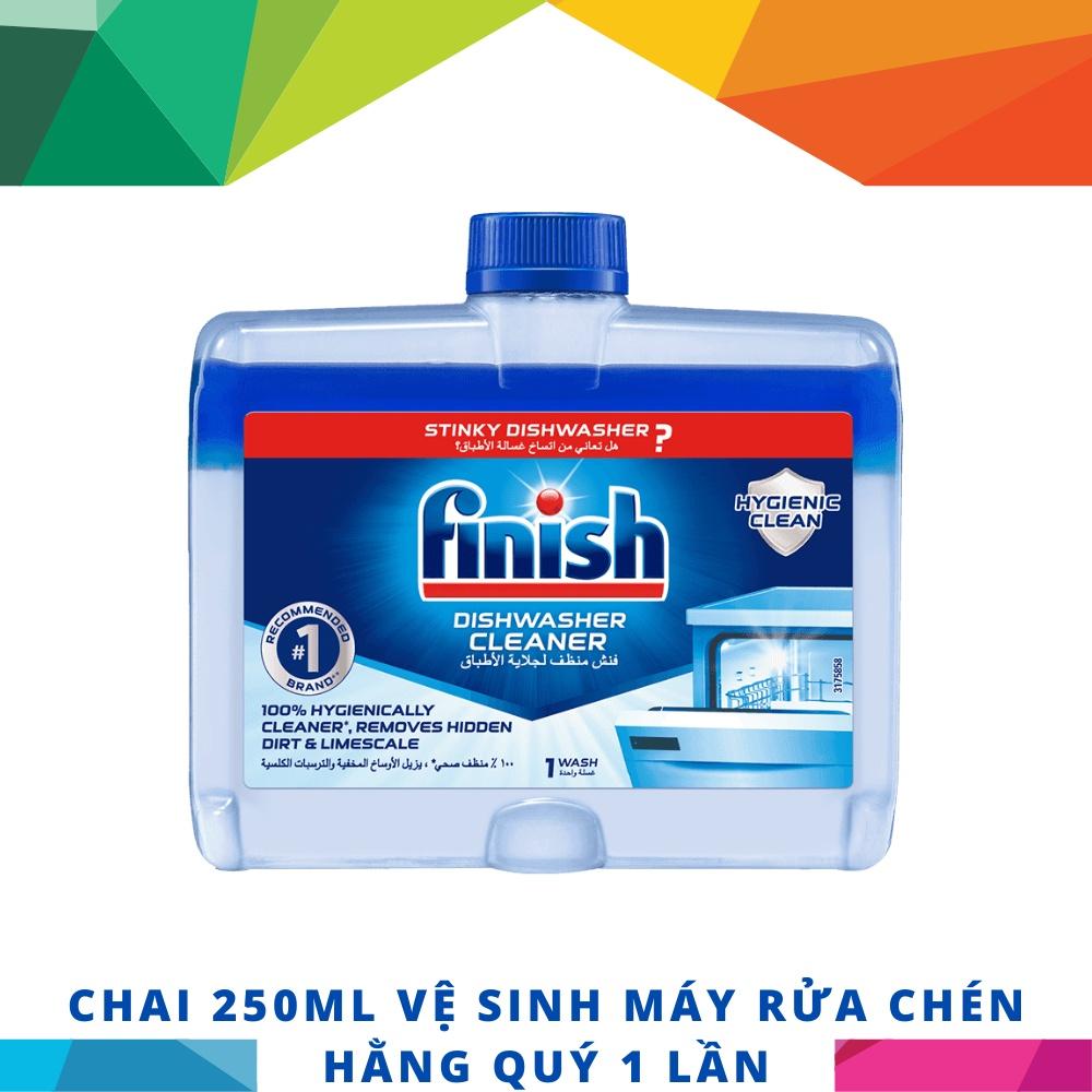 Chai 250ml dung dịch vệ sinh sạch sâu cặn bẩn máy rửa chén Finish (EU-Đức) – (Khuyên dùng 3 tháng 1 lần).