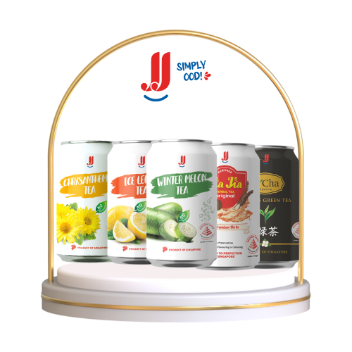 [Chính hãng] Lốc 6 Lon Bí Đao JJ (6 Lon x 300ml) - Thương hiệu Singapore