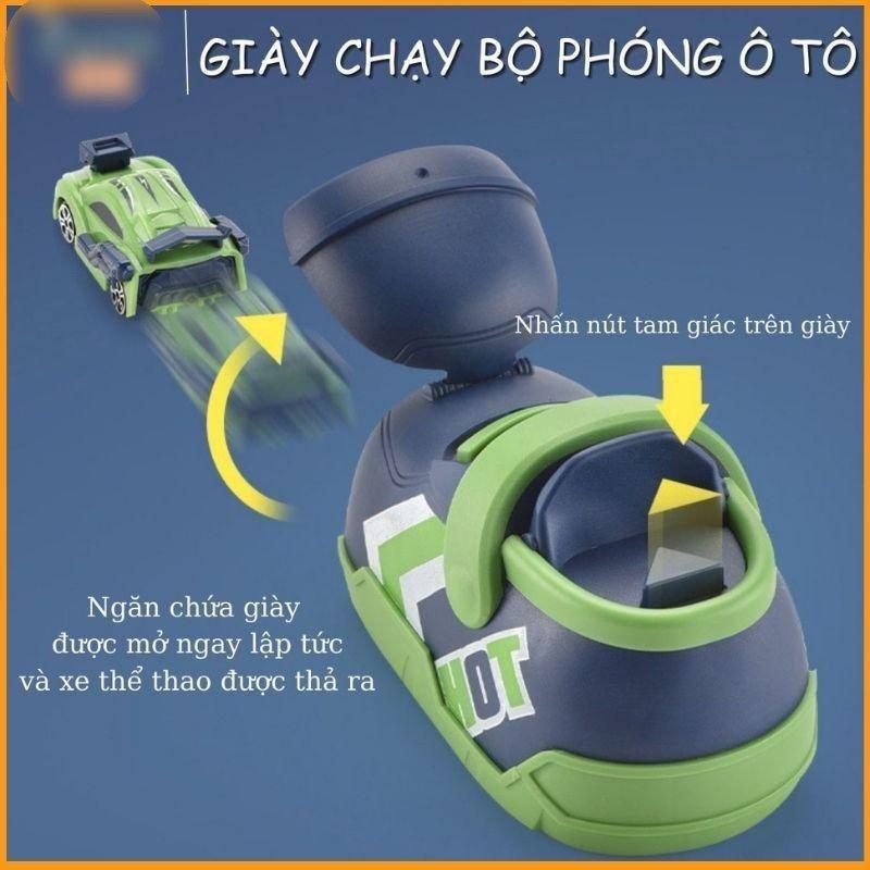 ĐỒ CHƠI GIÀY CHẠY BỘ PHÓNG XE Ô TÔ VỚI CHỈ MỘT NÚT BẤM CỰC THÚ VỊ CHO BÉ