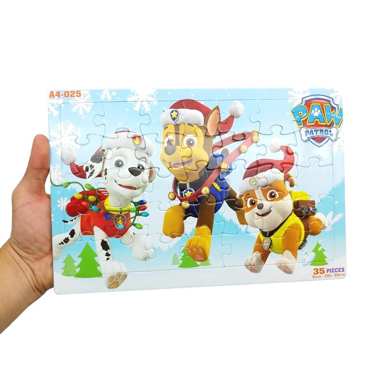 Bộ Xếp Hình Khổ A4 Puzzle Minh Châu 35-025 - Paw Patrol Xmas (35 Mảnh Ghép)