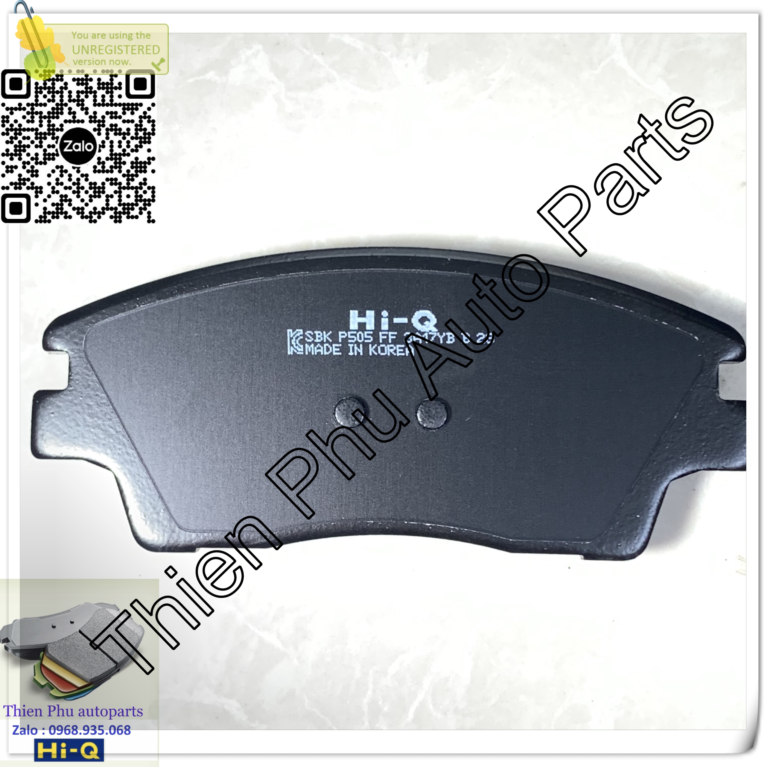 Má phanh chính hãng Hi-Q cho Sportage / Tucson 2015 -  . Bố thắng trước. OEM Brake Pad : 58101D3A00  58101D7A10  58101F2A50