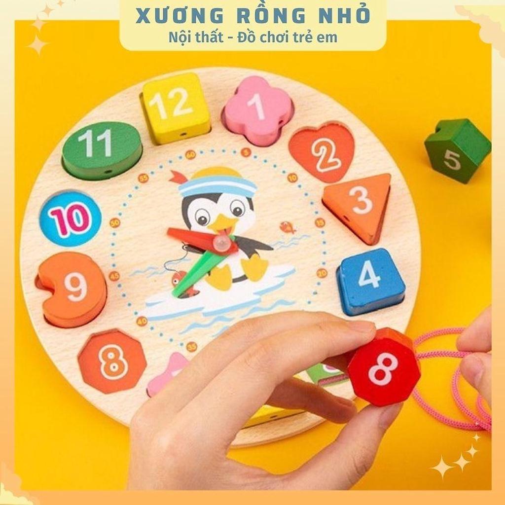 Đồ chơi gỗ thông minh phát triển trí tuệ cho bé, Combo 6 món đồ chơicho bé giáo cụ montessori