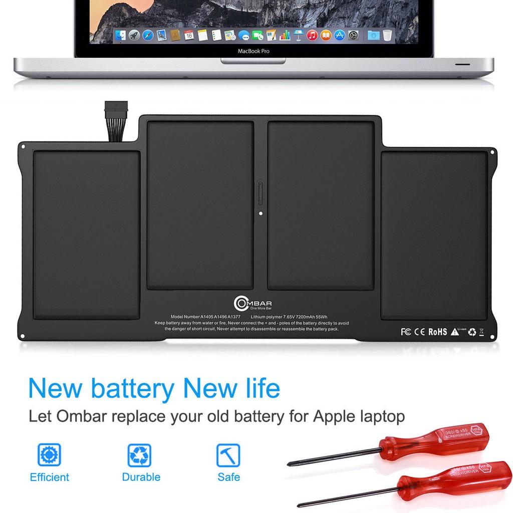 Pin Dùng Cho Laptop Macbook A140 A1466 mid 2012 A1369 2011 A1377 MC503 MC504 A1496 - Hàng zin xịn