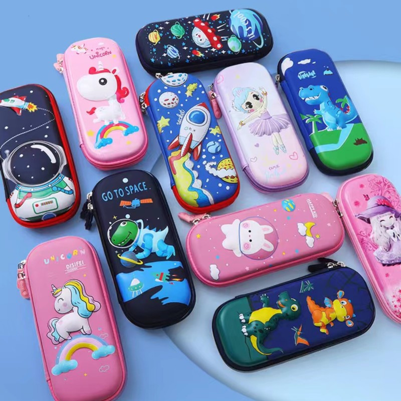 Hộp Bút Cứng 3D Hoạt Hình Dễ Thương – Nhiều Mẫu Cute, Bền Đẹp Phụ Kiện Học Tập Cho Bé Trai Bé Gái