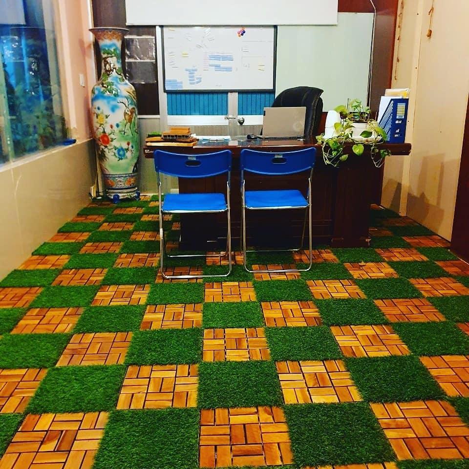Gỗ Lót Sàn 18 Nan Màu Vàng Nắng Thương Hiệu ANKAN Dùng Để Lót Ban Công Sân Vườn Siêu Bền Chịu Nước Tốt