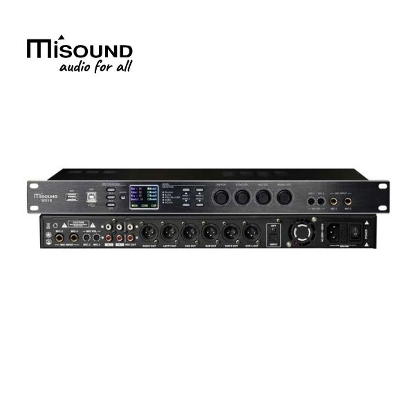 Vang số karaoke Misound MX18 - DSP 32Bit 6 Kênh - Hàng Chính Hãng