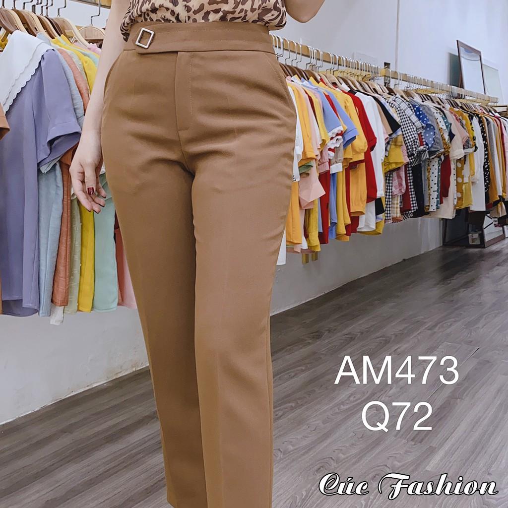 Quần baggy nữ công sở cao cấp Cúc Fashion Q30 Q72 quần bagy móc thoi