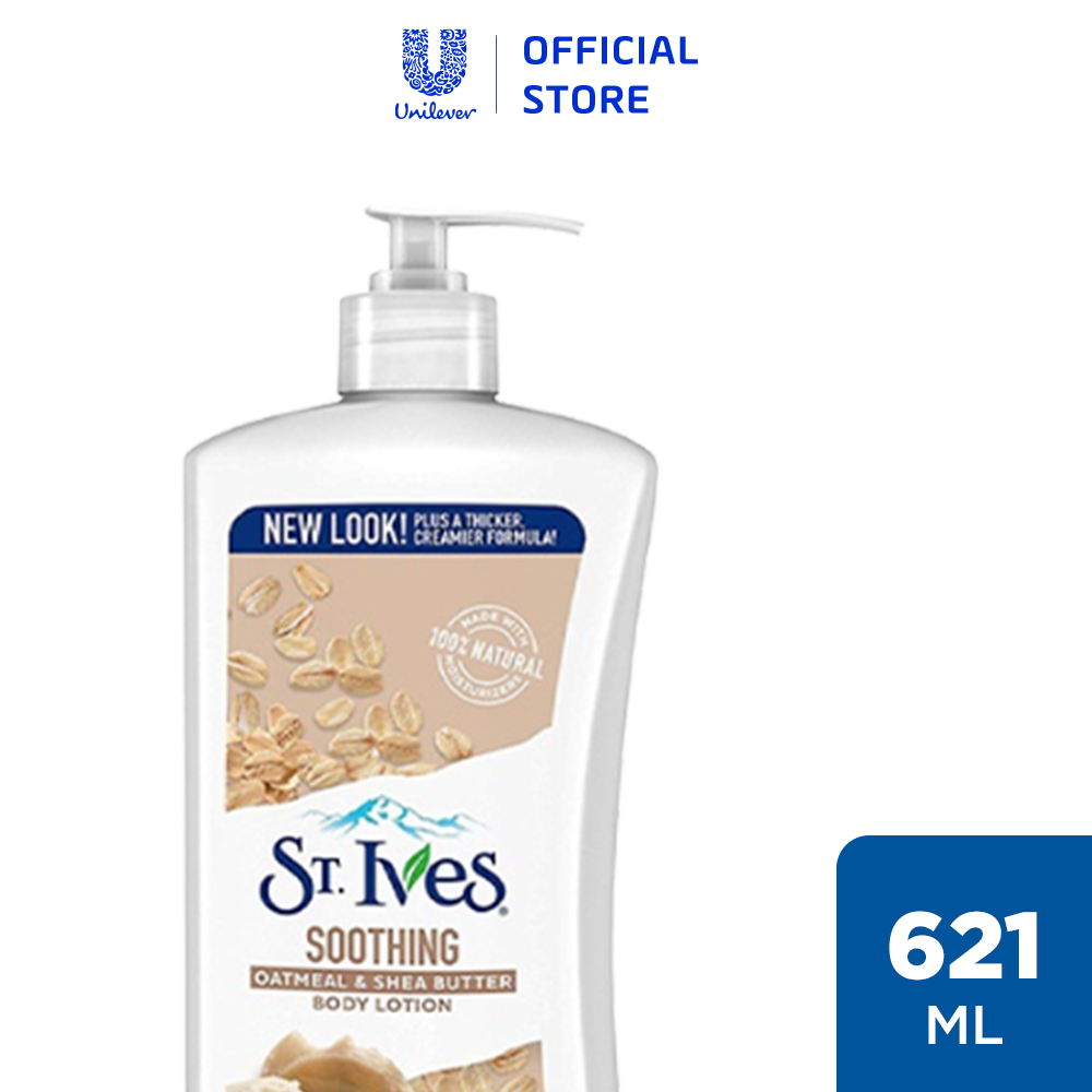 Sữa dưỡng thể Lúa Mạch và Bơ St.Ives Soothing Oatmeal & Shea butter body lotion 621ml