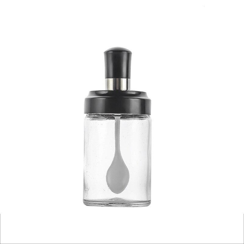 Hũ đựng gia vị bằng thủy có nắp kèm muỗng loại đẹp dung tích 250 ml