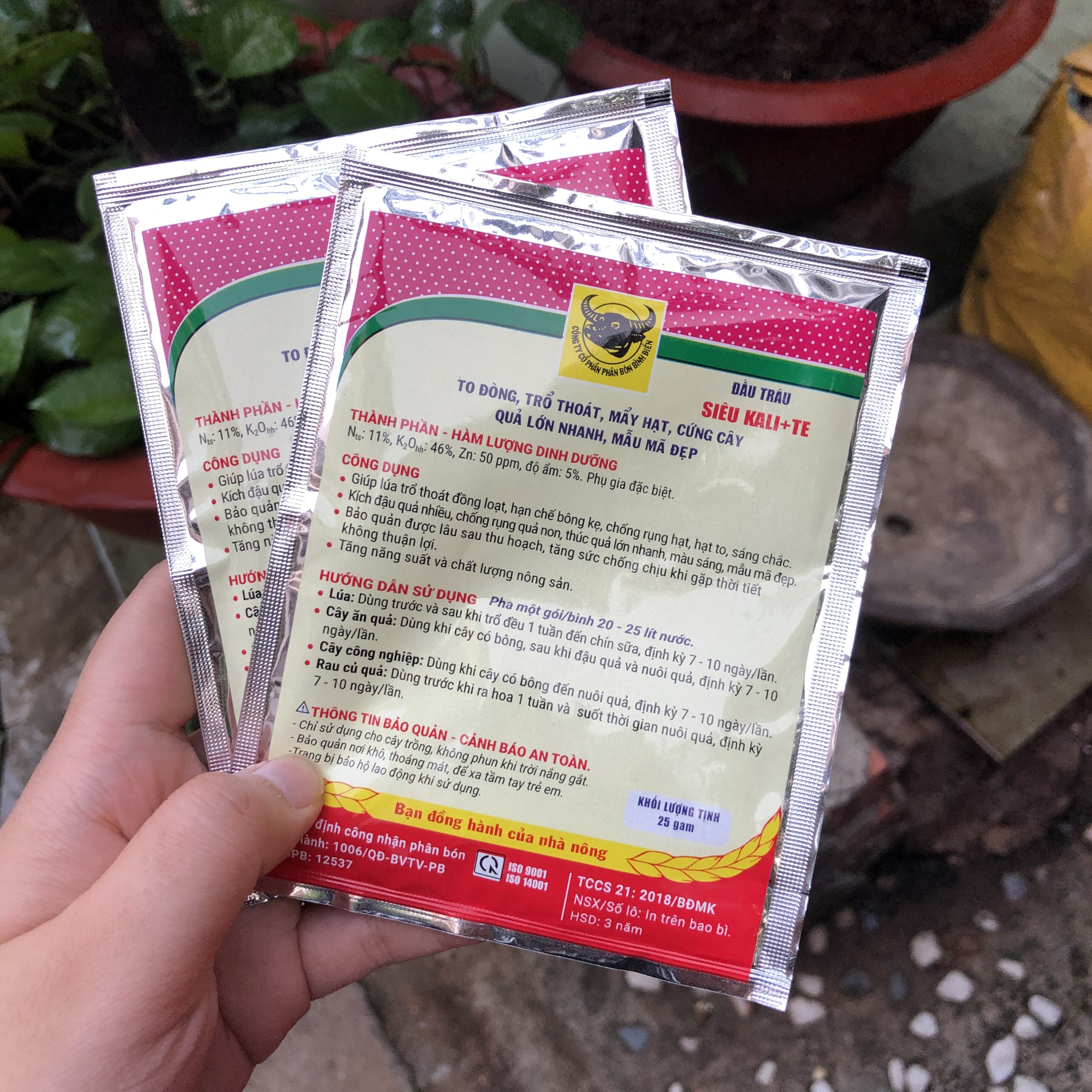 ĐẦU TRÂU SIÊU KALI + TE - 25g