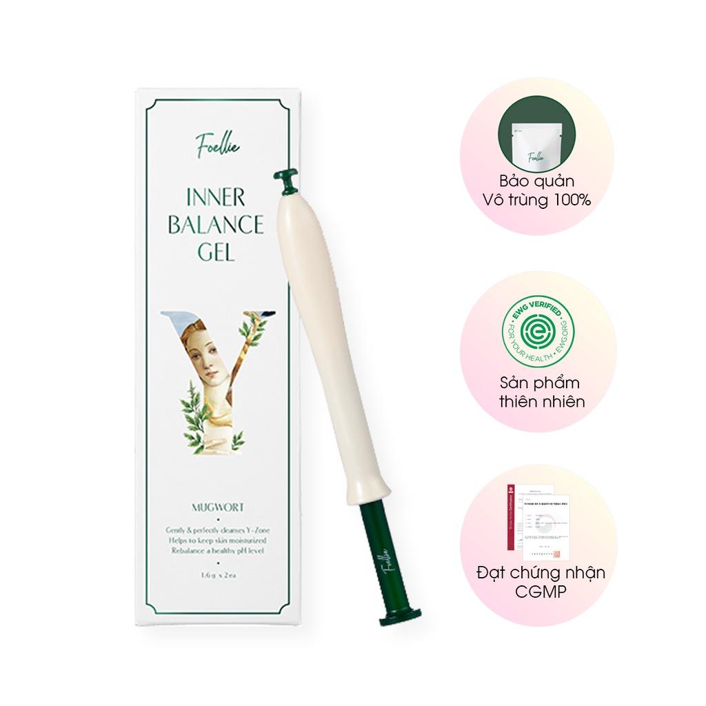 Hộp 10 Đũa Thần Gel Vệ Sinh Phụ Nữ Làm Hồng Se Khít Vùng Kín Foellie Inner Balance Cân Bằng PH Chăm Sóc Vùng Kín