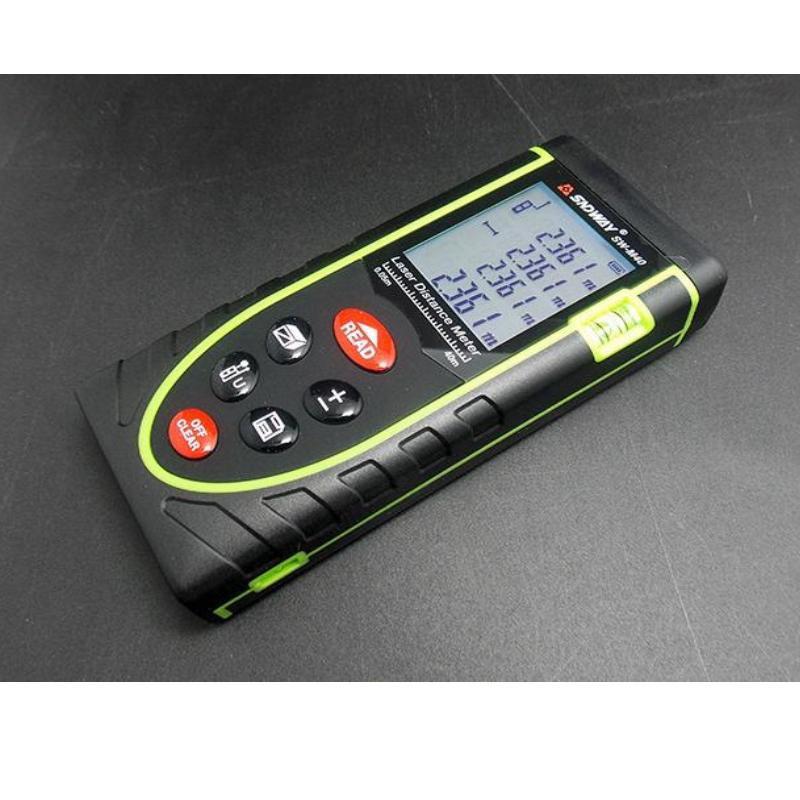 Thước đo khoảng cách bằng tia laser sndway phạm vi 40m hq 206629