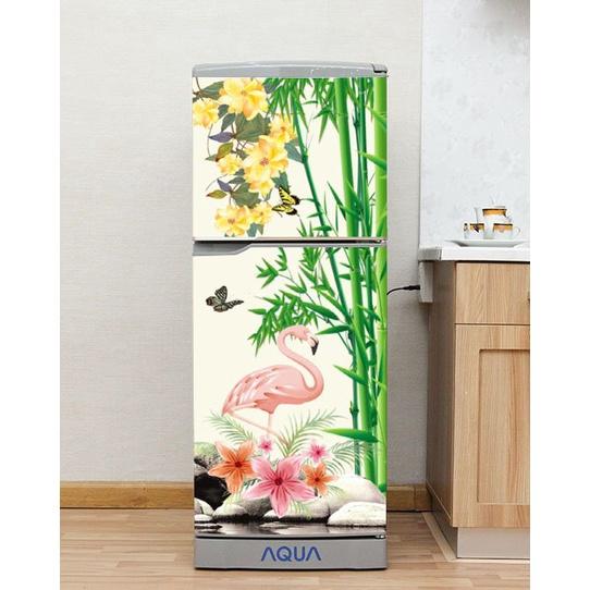 DECAL DÁN TỦ LẠNH MẪU HỒNG HẠC 5 ĐẸP - BỀN - SANG