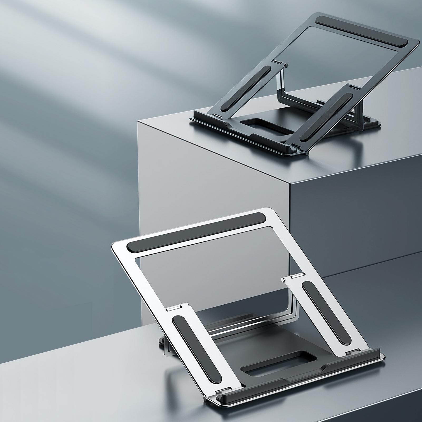 Laptop Desktop Holder Foldable Portable Tablet Computer Stand Cooling Collapsible Lifting Aluminum Alloy Stand for Desk