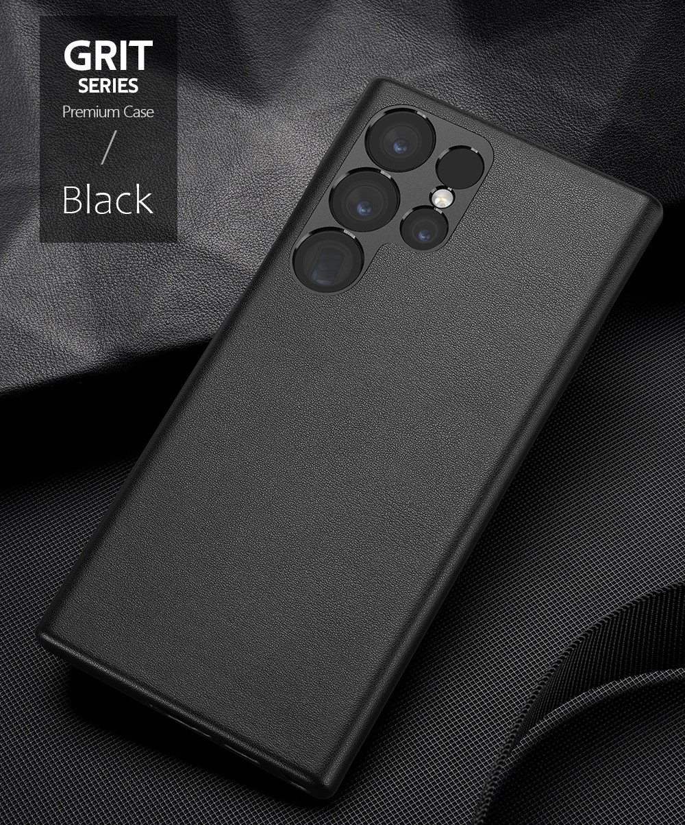 Ốp lưng cho Samsung Galaxy S23 Ultra Dux Ducis Grit Da Cao Cấp_ Hàng Chính Hãng