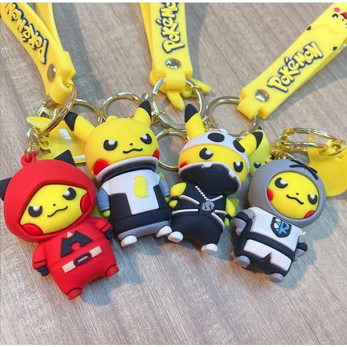 Móc khóa Pikachu ninja dễ thương PVC loại xịn đẹp