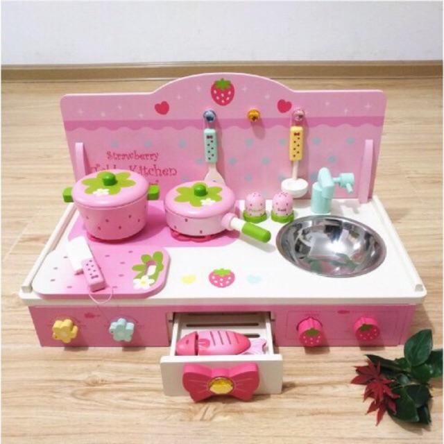 Đồ chơi Bộ bếp dâu hồng