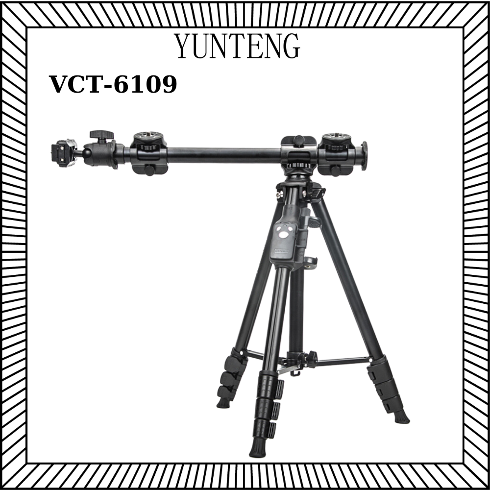 Chân máy tripod YUNTENG VCT-6109 hỗ trợ quay chụp Topsot từ trên xuống - Hàng chính hãng