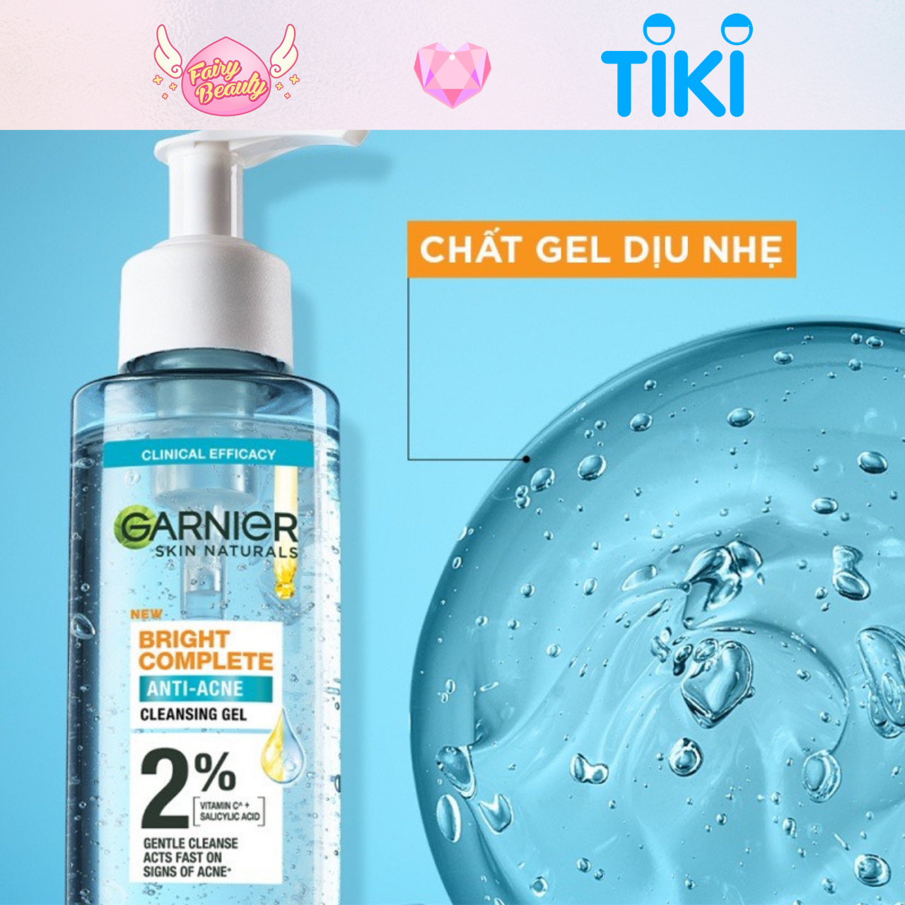Gel Rửa Mặt Chứa BHA Làm Sạch Sâu Dành Cho Da Dầu Mụn Bright Complete Anti-Acne Cleansing Gel 120ml