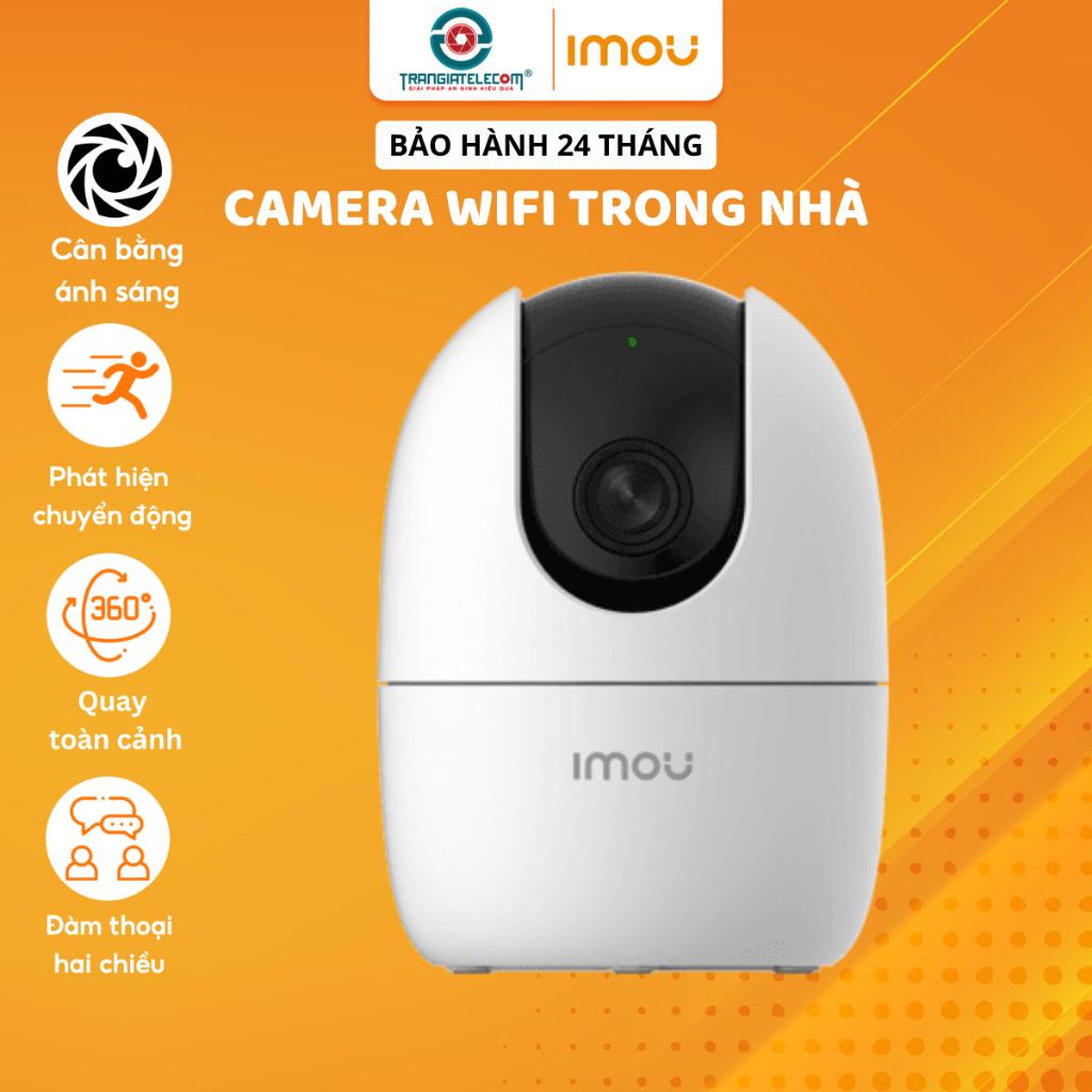 Camera IMOU Wifi A22EP 2MP, A32EP 3MP, A42P 4MP xoay 360 độ đàm thoại 2 chiều - TRANGIATELECOM Hàng chính hãƞg Hàng nhập khẩu - A52P - 5MP