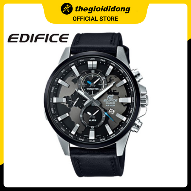 ĐỒNG HỒ KIM NAM DÂY DA EDIFICE EFR-303L-1AVUDF ĐEN - Hàng chính hãng