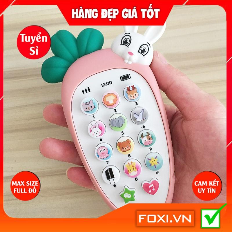 Điện thoại cà rốt-củ cải-thỏ đáng yêu Foxi-phát nhạc cho bé-Đồ chơi thông minh-phát triển IQ,EQ