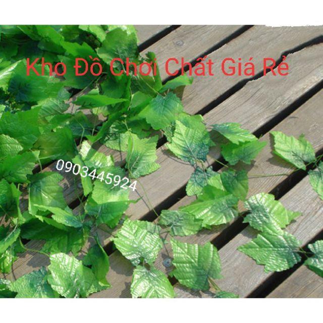 Set 10 dây thường xuân giả trang trí decor 2m - Lá giả