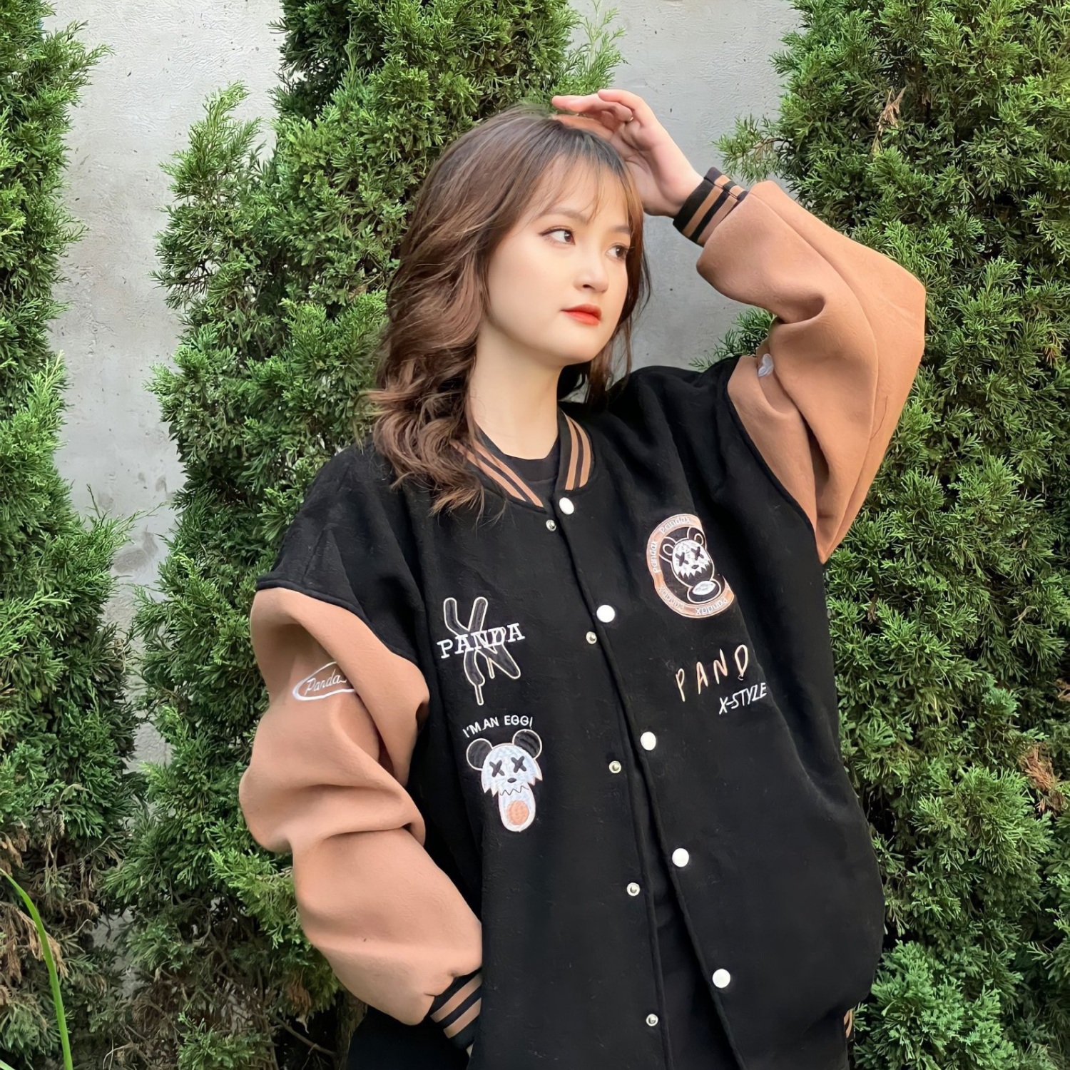 Áo bomber nam nữ Pandax local brand , varsity jacket unisex , khoác bóng chày fullbox