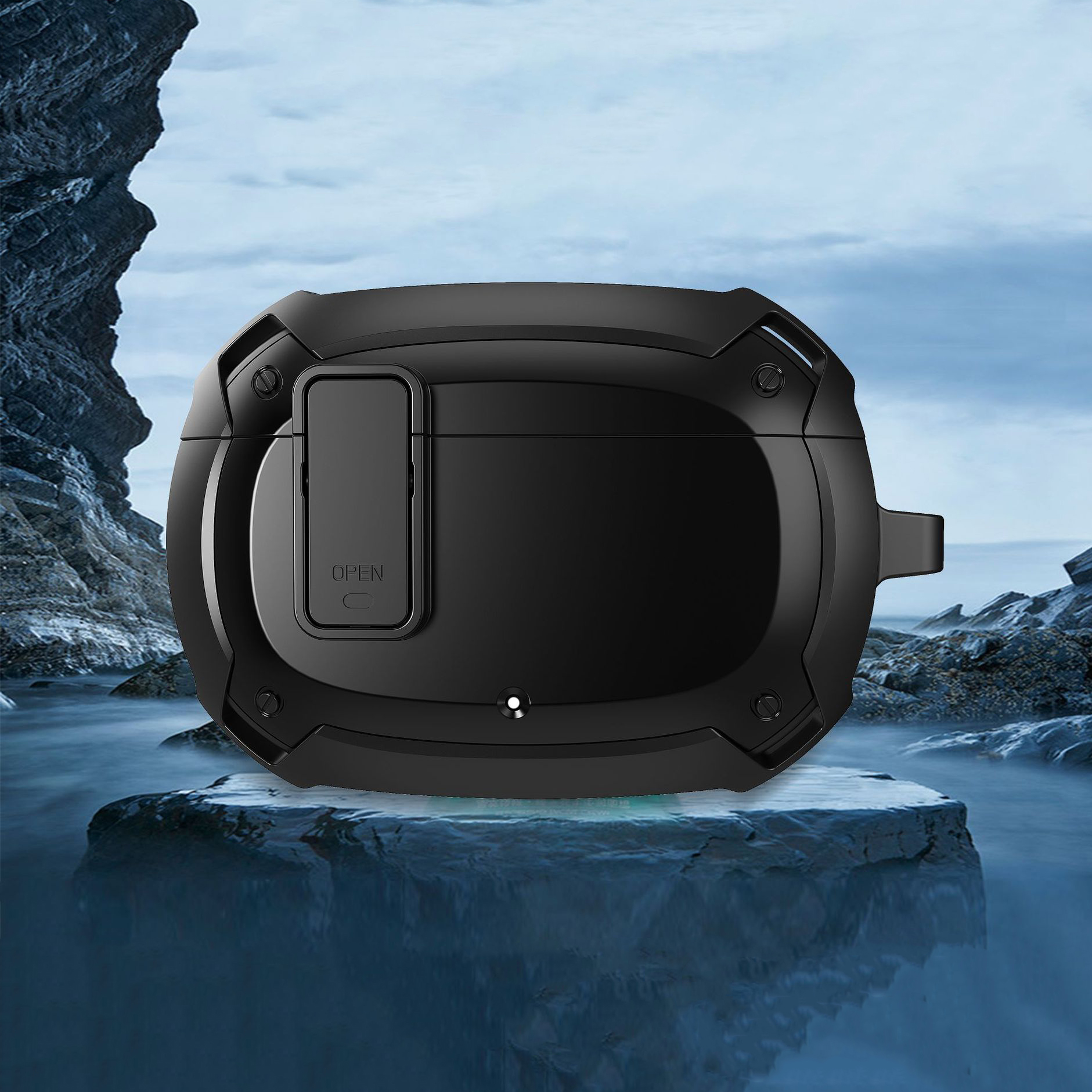 Bao Case Ốp Chống Shock Có Khóa Chống Thất Lạc Rơi Tai Nghe cho Beats Studio Buds / Beats Studio Buds + - Hàng Chính Hãng