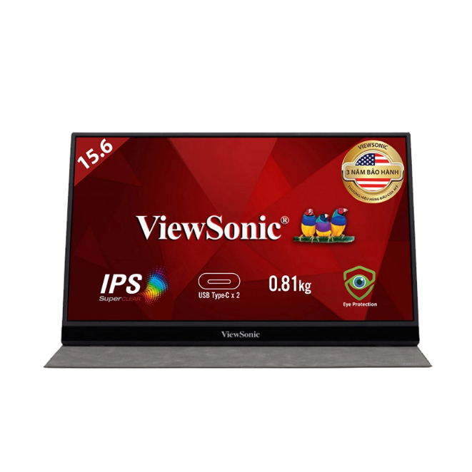 Màn Hình Di Động ViewSonic VG1655 15.6 inch - Hàng Chính Hãng