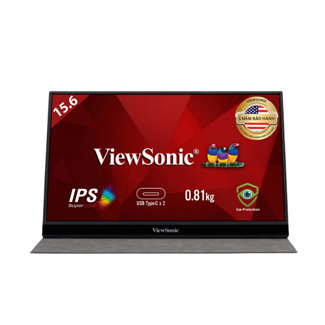 Màn Hình Di Động ViewSonic VG1655 15.6 inch ( FHD/IPS/60Hz/6.5ms ) - Hàng Chính Hãng