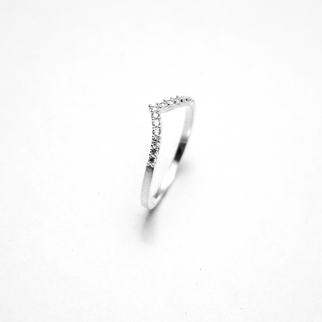 Nhẫn bạc nữ ATJ9038 , nhẫn nữ kiểu nguyệt quế đính đá ANTA Jewelry