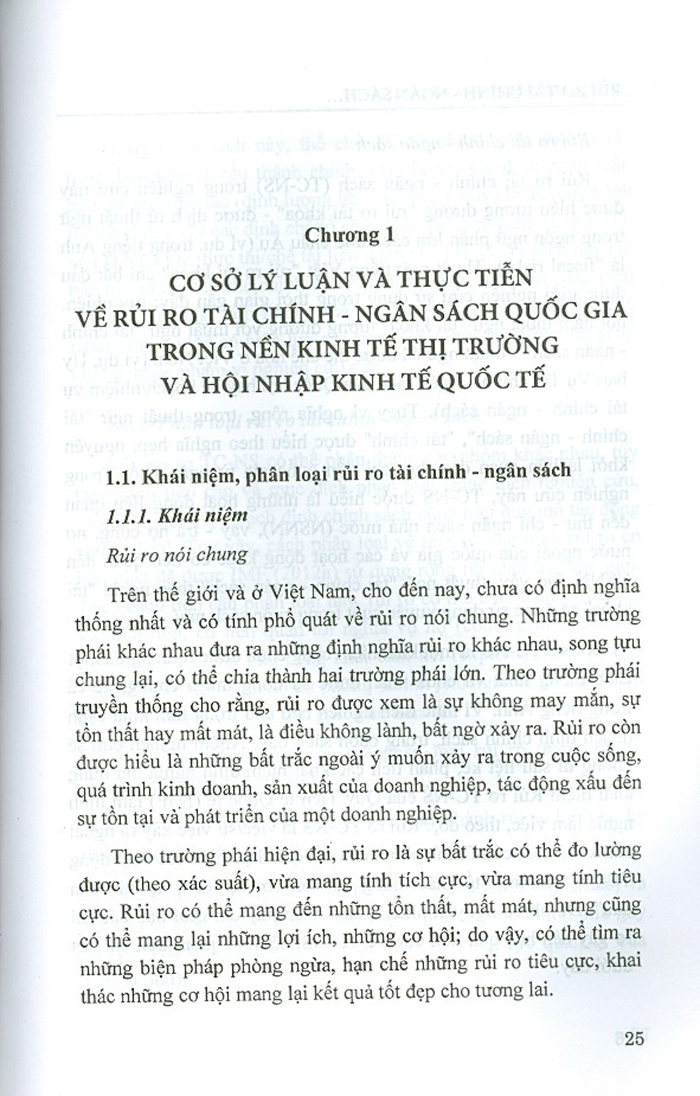 Rủi Ro Tài Chính - Ngân Sách: Lý Luận, Thực Tiễn Và Giải Pháp Chính Sách Cho Việt Nam