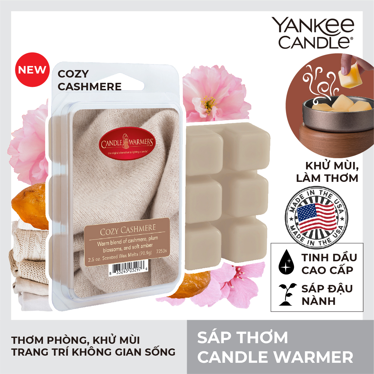 Sáp thơm Candle Warmer - Cozy Cashmere