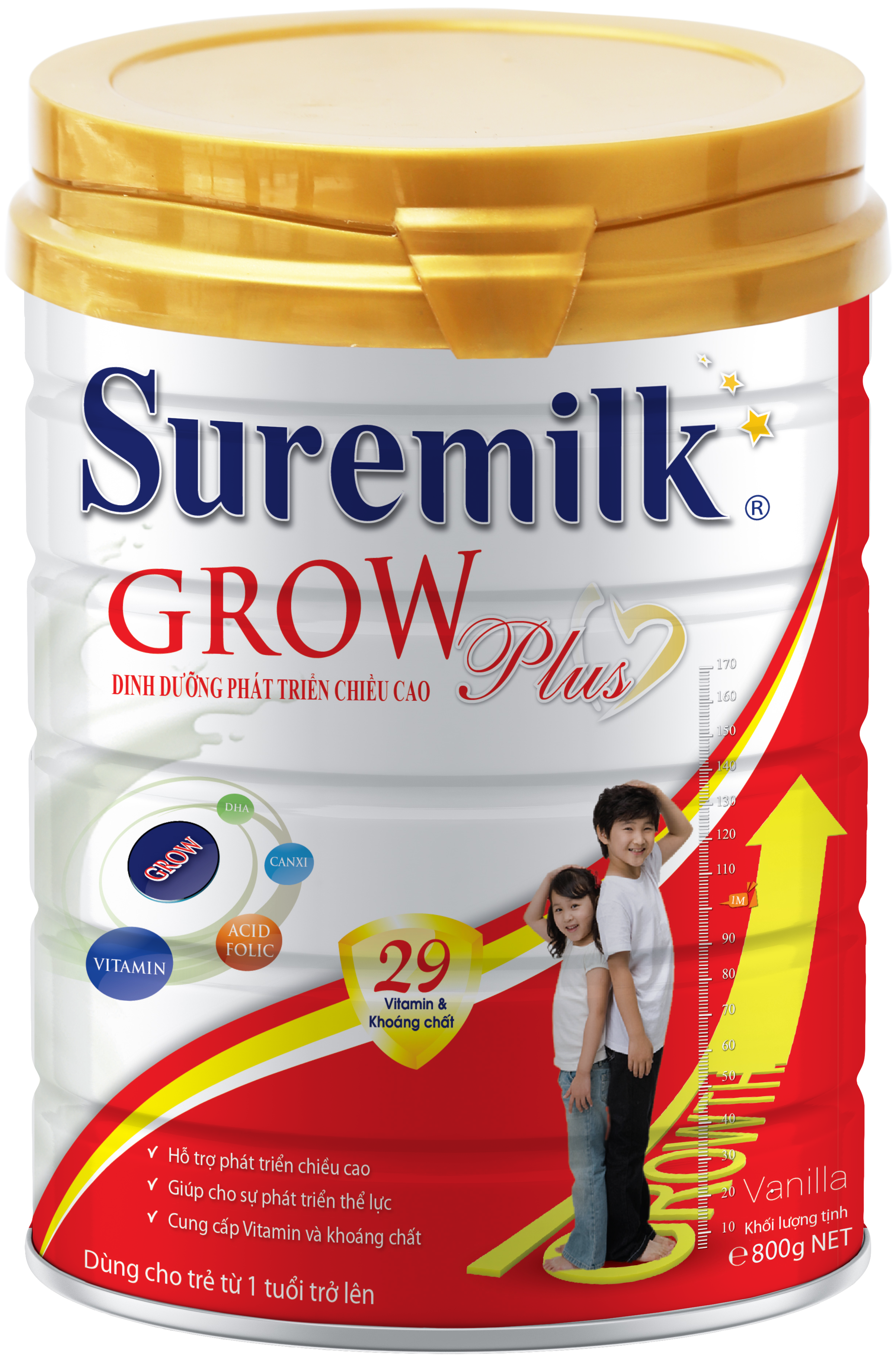 Sữa bột Suremilk Grow Plus 800g