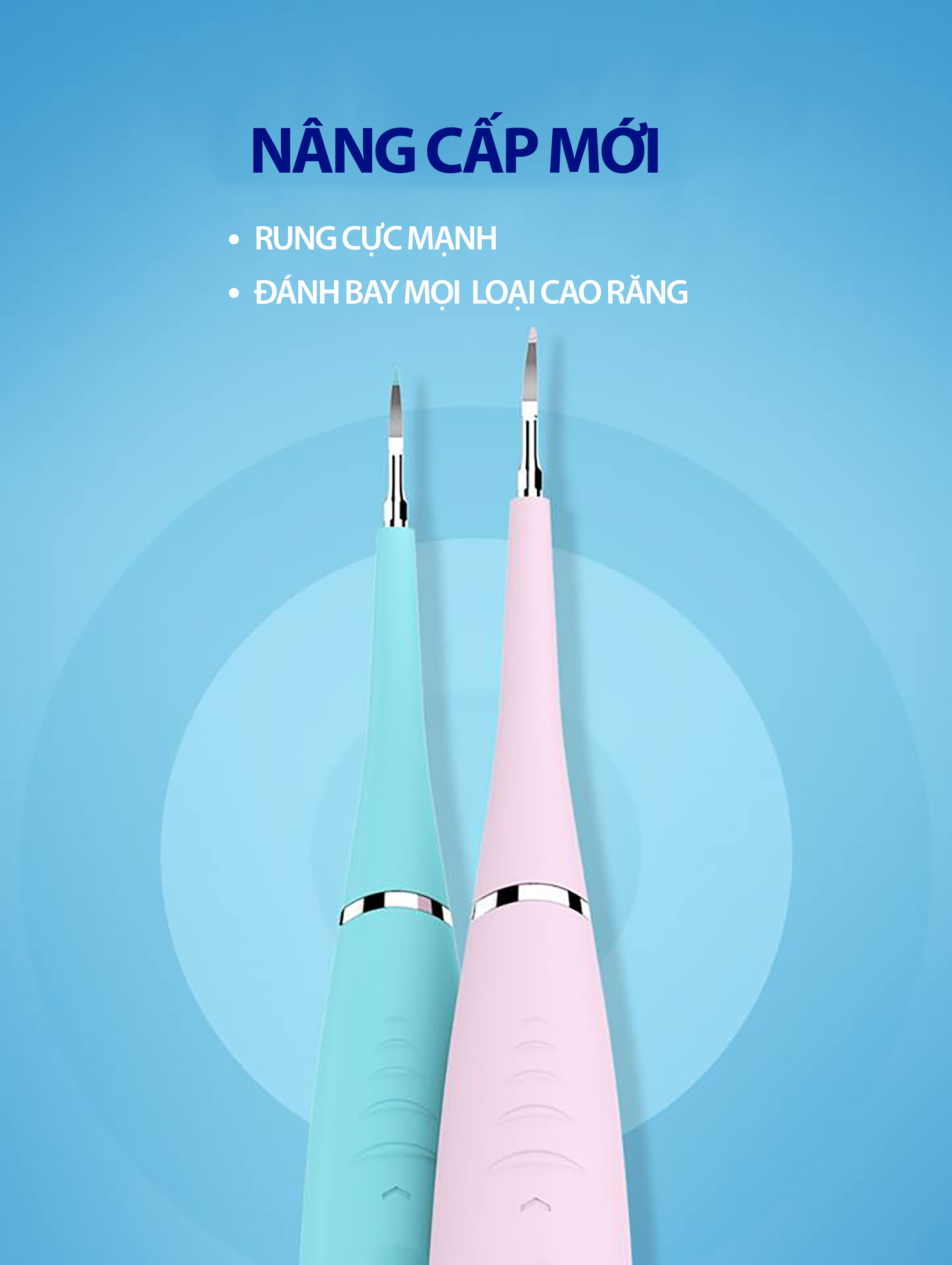 Máy Lấy Cao Răng Cầm Tay DENTAL FLUTER DPP1 Mini Sử Dụng Sạc 3 Chế Độ Rung Loại Sạch Mảng Bám, Cao Răng,Vết Ố Cứng Đầu Nhất