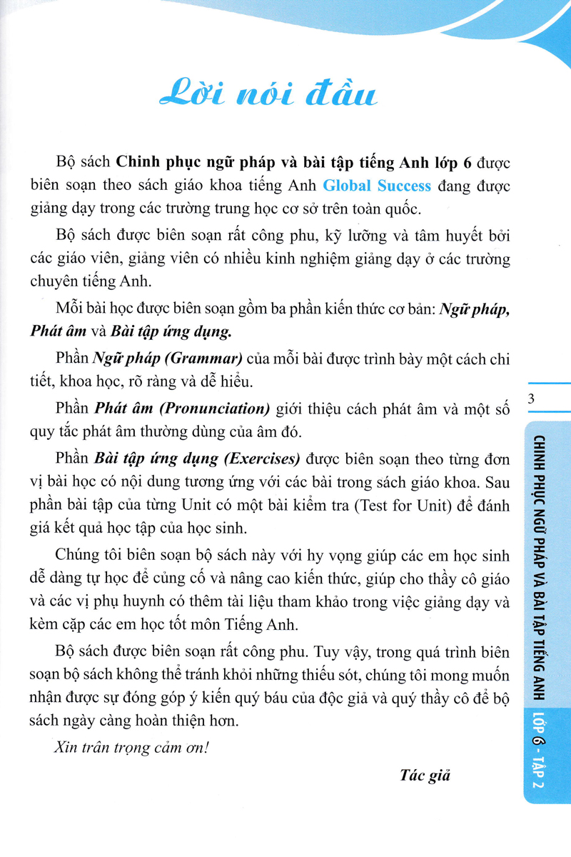 THE LANGMASTER - CHINH PHỤC NGỮ PHÁP VÀ BÀI TẬP TIẾNG ANH LỚP 6 - TẬP 2 (CÓ ĐÁP ÁN)_MT