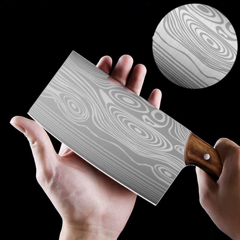 DAO - DAO BẾP NHẬT BẢN USUBA THÉP DAMASCUS MÃ LDT117 nt topcomshop vn