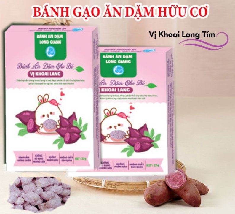 Bánh Ăn Dặm Vị Khoai Lang Long Giang