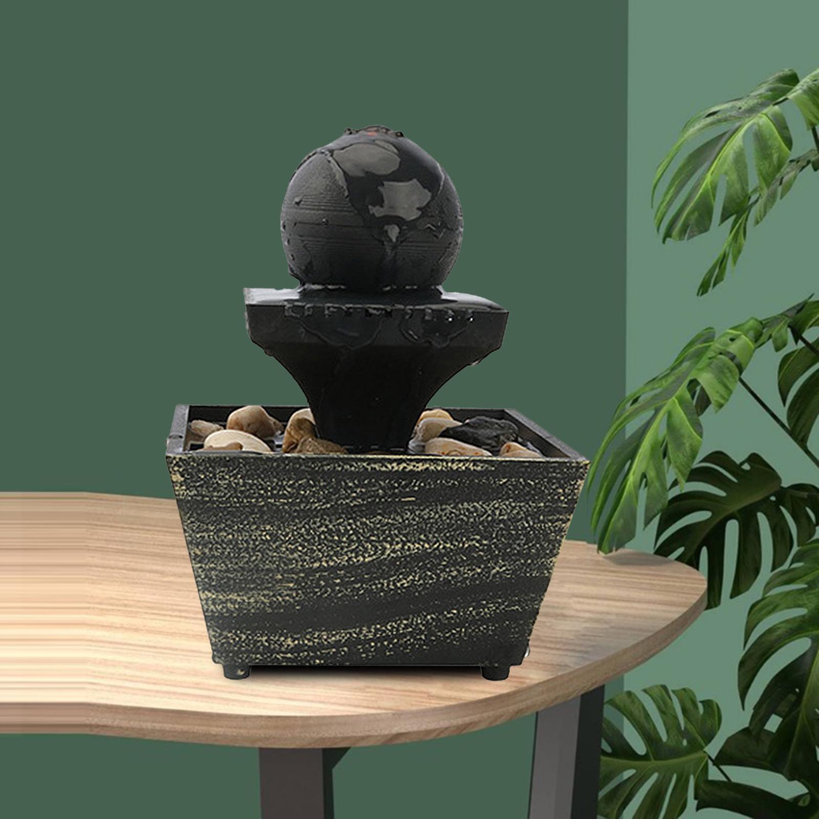 Tabletop Waterfall Fountain Meditation Waterfall Fountain for Home Office