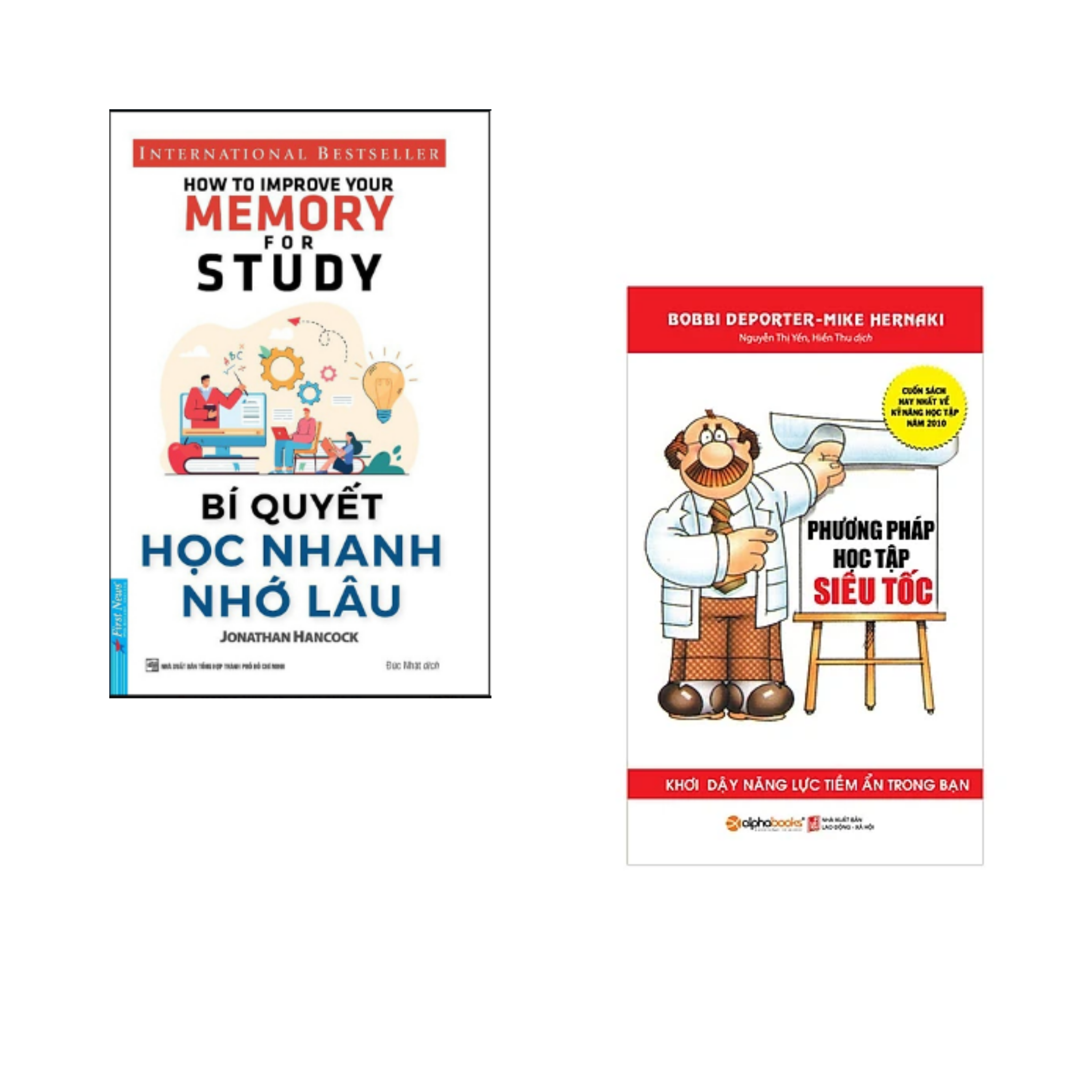 Combo Sách Tư Duy - Kỹ Năng Sống: Bí Quyết Học Nhanh Nhớ Lâu +Phương Pháp Học Tập Siêu Tốc /Tặng Bookmark 