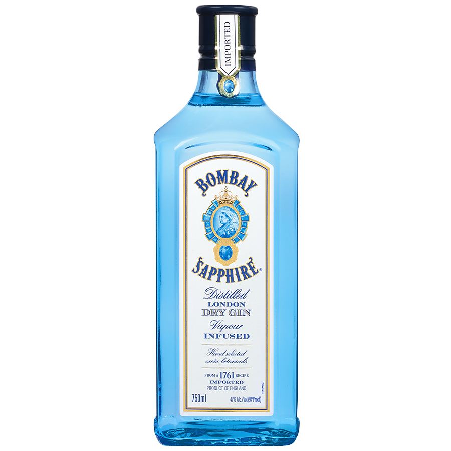 Rượu Gin Bombay Sapphire 750ml 47% không hộp