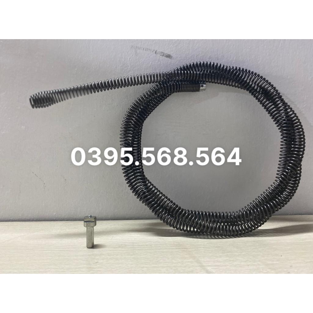 Dây thông tắc cống 2,5 + kết nối máy khoan