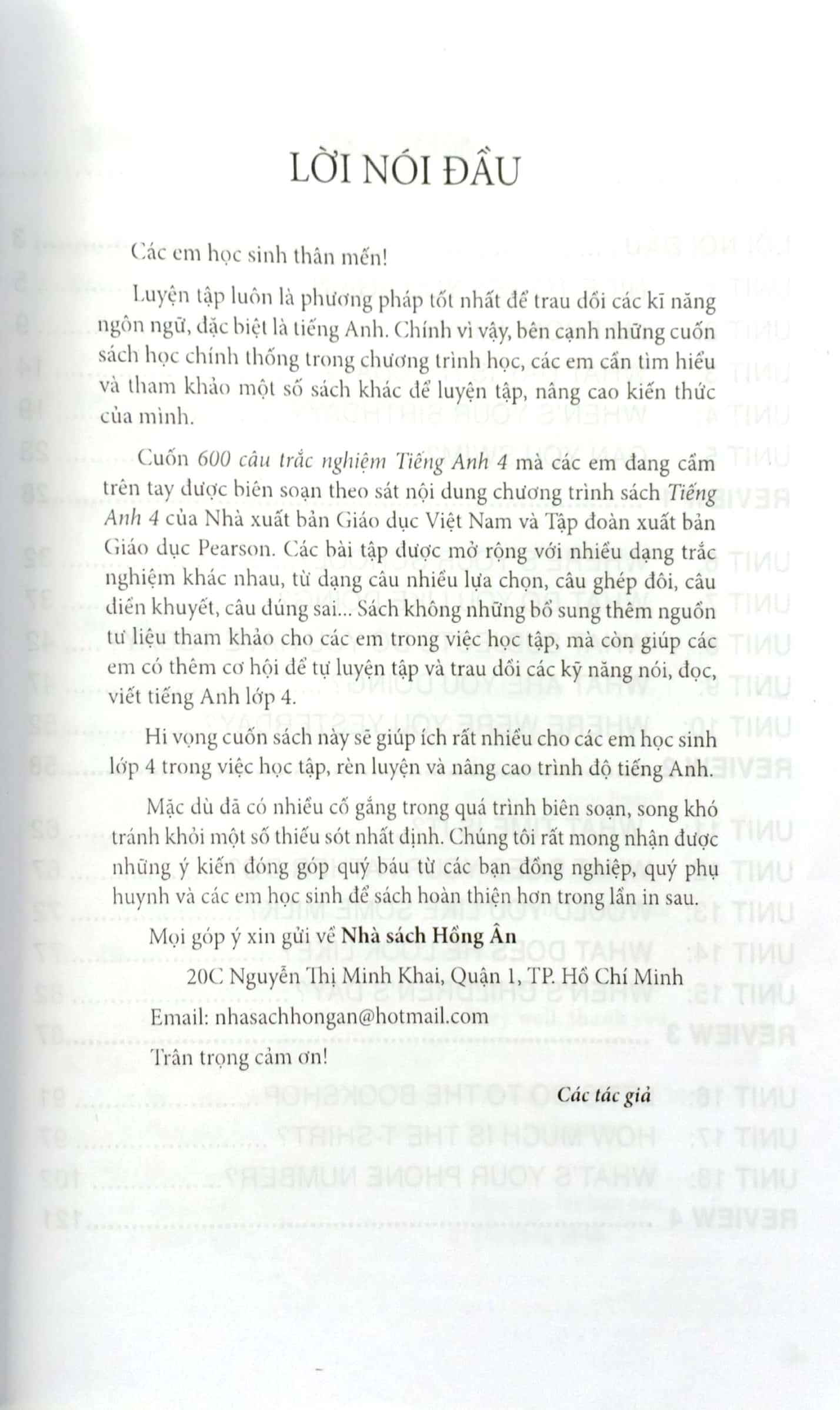 600 Câu Trắc Nghiệm Tiếng Anh Lớp 4