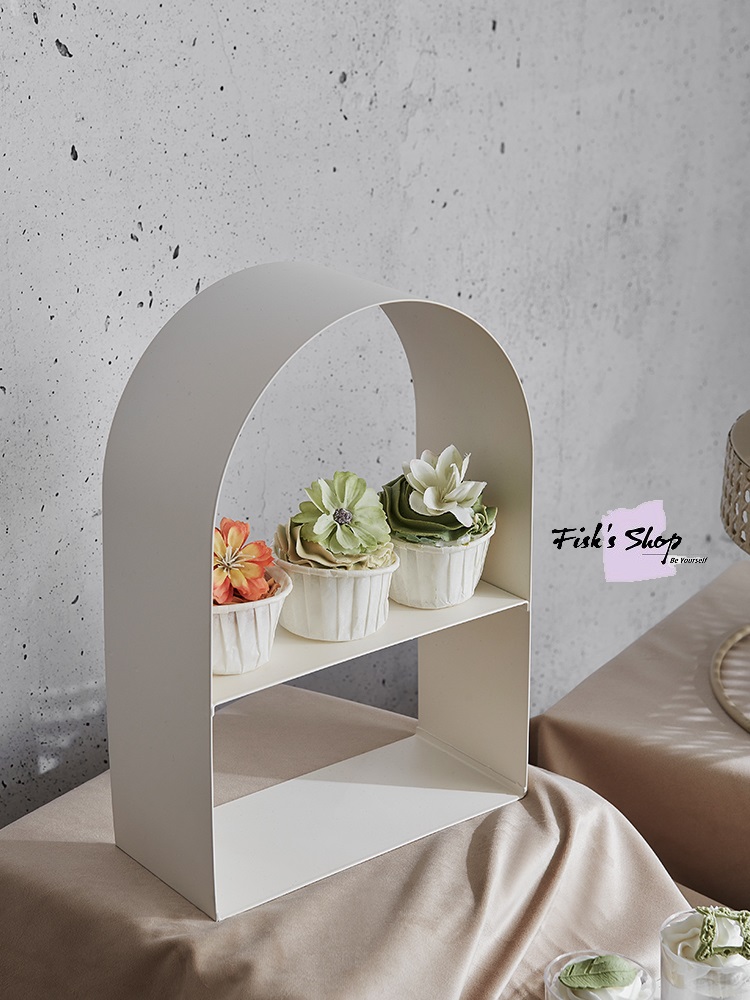 Khay đựng bánh sinh nhật, điểm tâm màu pastel