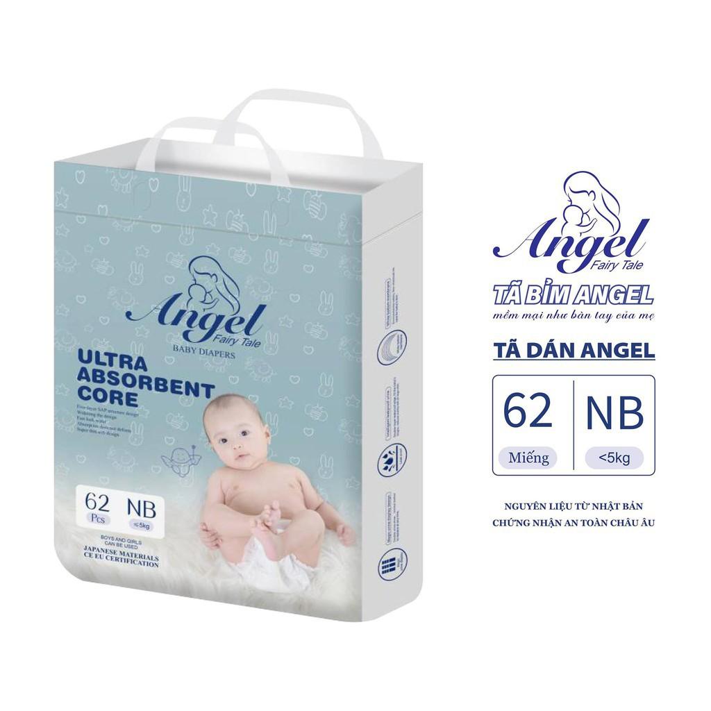 COMBO 3 Tã Dán ANGEL Ultra Absorbent Core Size NB62- S58-M54-L50-XL46