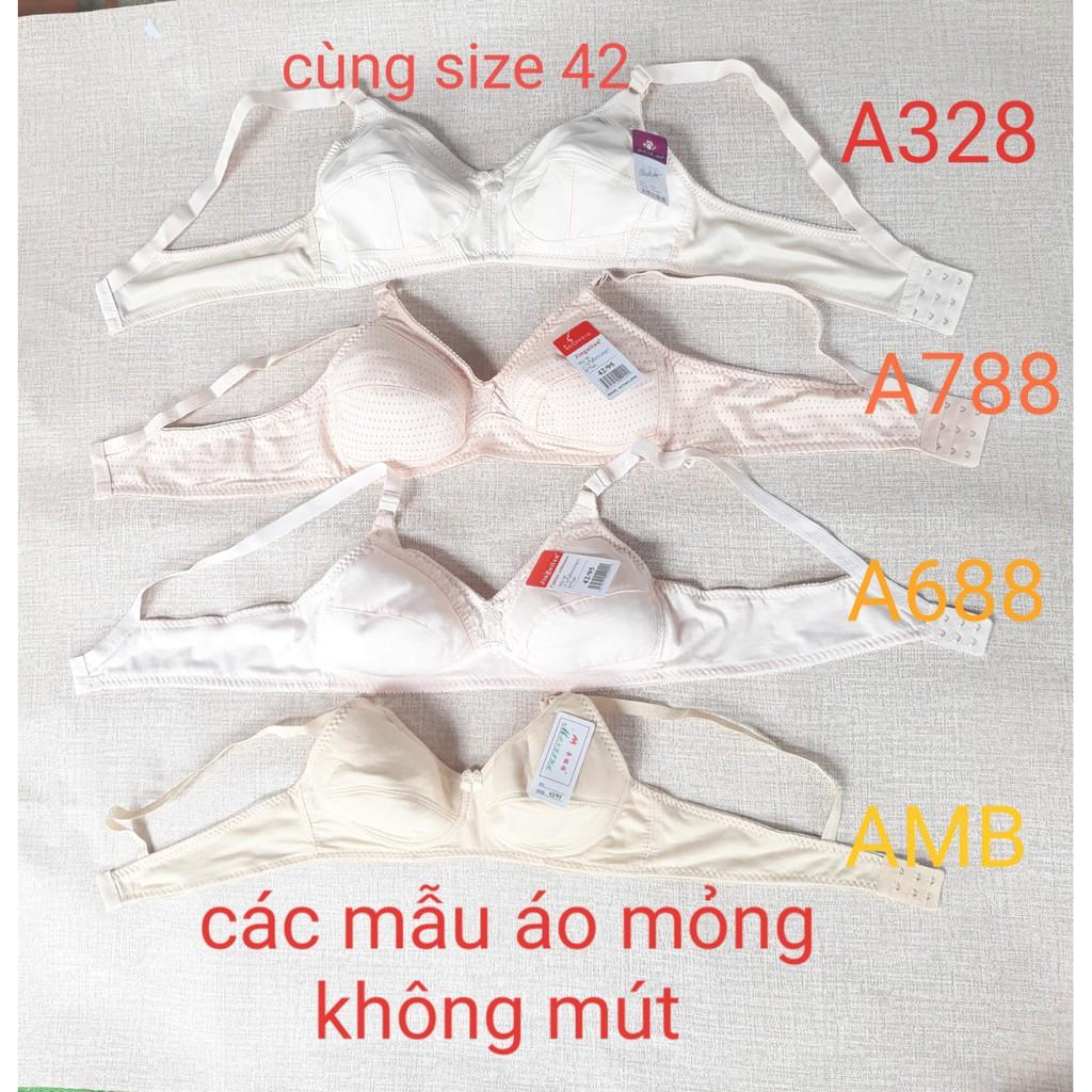 Aó ngực lót nữ mỏng không mút không gọng A3289 quả to bản to big size CUP E cho bầu người béo mập ngực to mặc mát