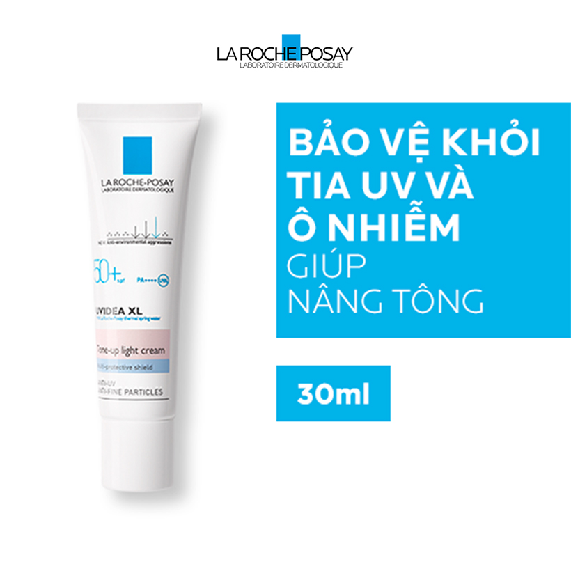 Kem Chống Nắng Làm Sáng Và Cải Thiện Sắc Tố Da Tông Màu Sáng La Roche-Posay Uvidea Xl Tone-Up Light Cream SPF50+ UVA (30ml)