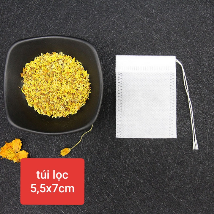 100 Túi Lọc Trà, Thảo Dược, Cà Phê 5x7cm Bằng Vài Không Dệt️
