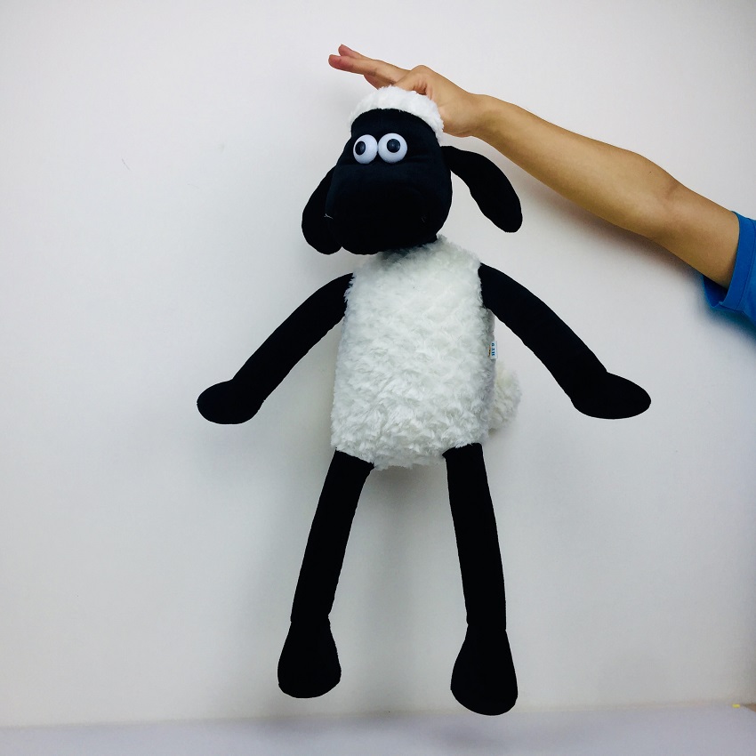 Gấu Bông Cừu Shaun The Sheep Cao Cấp 2T Siêu Đàn Hồi, Mềm Mịn, Kết Hợp Vải Nhung Co Giãn